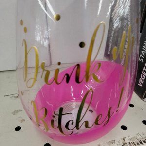 20oz Stemless Wine Glass - Drink Up Bitches